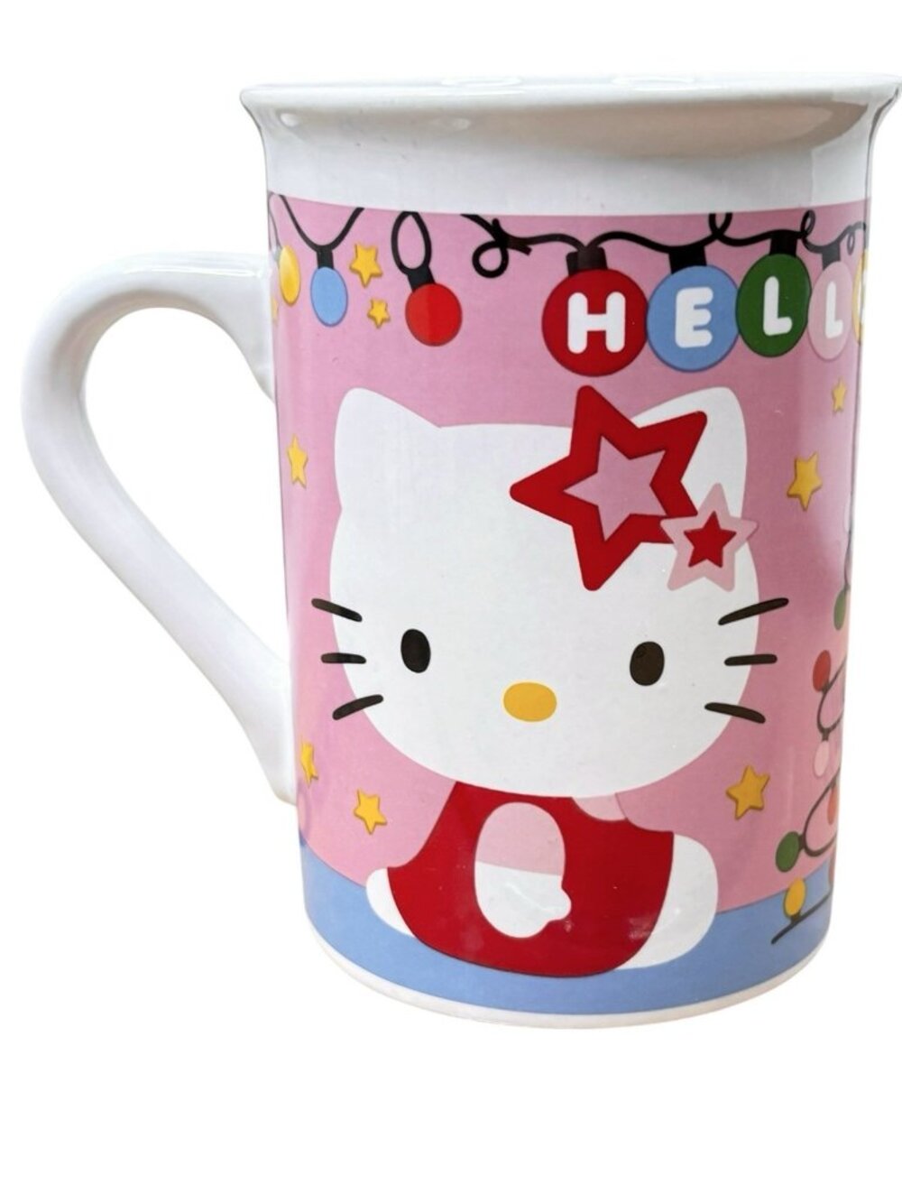 Hello Kitty Christmas Cosy Mug Cup 8oz Ceramic Hot Cold Coffee Tea Cocoa Sanrio